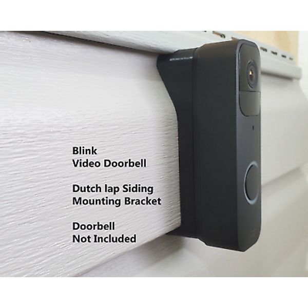 Blink Doorbell Dutch Lap 4.5 Siding Mounting Bracket Wedge 3D Printed