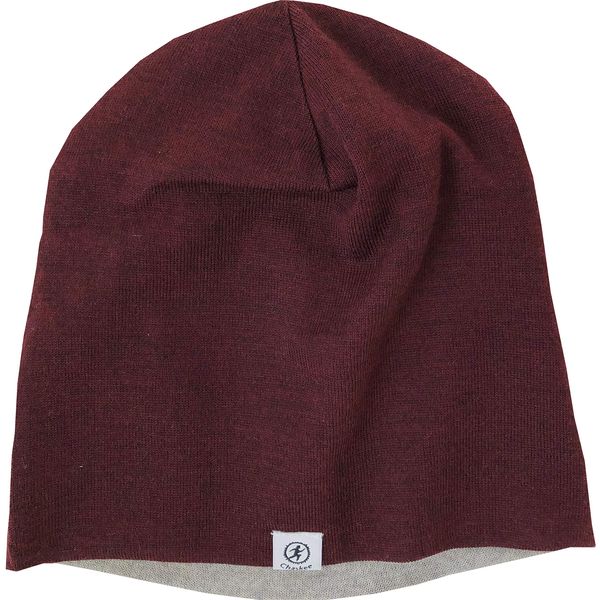 Chaskee Strickmütze Arlberg Wolle Wendemütze reversible (bordeaux)