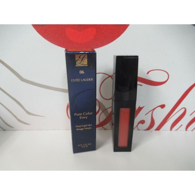 ESTEE LAUDER PURE COLOR ENVY VINYL LIPCOLOR 06 BURN  .24 OZ BOXED