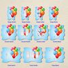 Off The Wall Plates - Birthday Balloons - Double Gang Light Switch