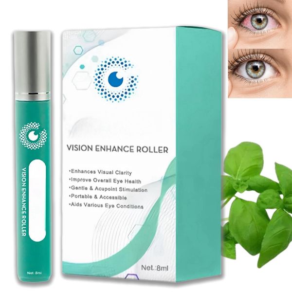 Vision Enhance Roller Medilisk,Cooling Roll-On Applicator for Tired Eyes,Eye Strain Relieve,Eye Massage Roller,Enhances Visual Clarity,Eye Roller Serum,Medilisk Vision Roller,Promotes Relaxation