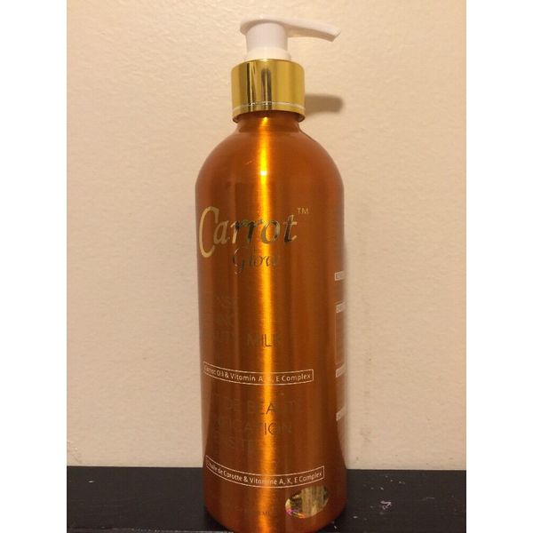 Carrot Glow Intense Toning Beauty Milk Lightening Lotion 500ml FREE SOAP