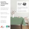Martina Home TEFLONATED TABLECLOTH MADE Vichy Green Bottle 100X140 CM