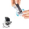 CAREOR 360 Degree Rotary Nail Clipper | Stainless Steel Sharp Blade Fingernail Toenail Clipper, Trimmer And Cutter Toe nail Clipper - Ergonomic Design To Easily Trim Finger And Toenails (Black)