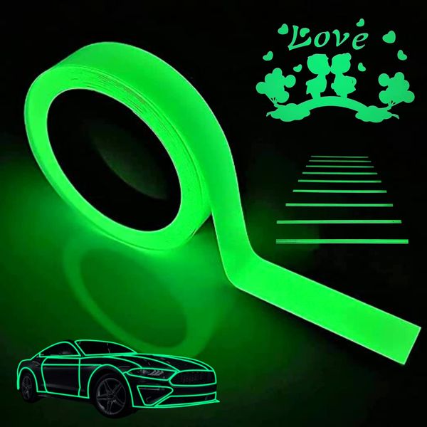 Reflective Tape, Luminous Tape, Fluorescent Tape, Glow in the Dark Sticker, 5 Types, Fluorescent Markings Tape, Luminous Tape, Earthquake, Emergency, Disaster Prevention, Luminous Tape, High