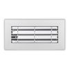 6 x 10 Aluminum Floor Perimeter Diffuser, Satin - Shoemaker AFP-6X10