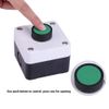 Push Button Switch, Green Weatherproof Button Switch, Momentary Switch, One Button Control Box, for Door Opener Gate Opening Indoor and Outdoor Use
