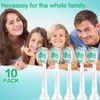 Replacement Toothbrush Heads Compatible with Philips Sonicare: Electric Brush Heads for Sonicare C2 Plaque Control ProtectiveClean 4100 5100 6100 Toothbrush HX9023, 10-Pack