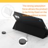 sourcing map 1.8 ft Retractable Cable Lock with Square Patch Remote Control Security Lock with Adjustable Cord Tether Anti Theft for Laptop, TV, 200g, Black