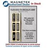 Magnetek Radio Remote Control Flex Transmitter Push Button Decal Labels 6EX2