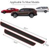 4x For Jeep Wrangler Rubber Car Door Threshold Sill Cover Panel Step Protector