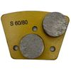 9 Pack Trapezoidal Grinding Discs for Concrete Floor Grinders Soft Bond 60 Grit