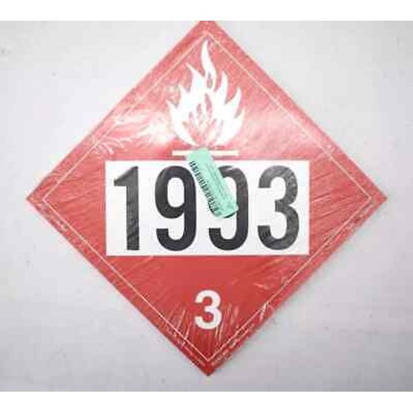 Lot Of 25 Labelmaster UN 1993 Flammable Liquid Hazmat Removable Vinyl Placards