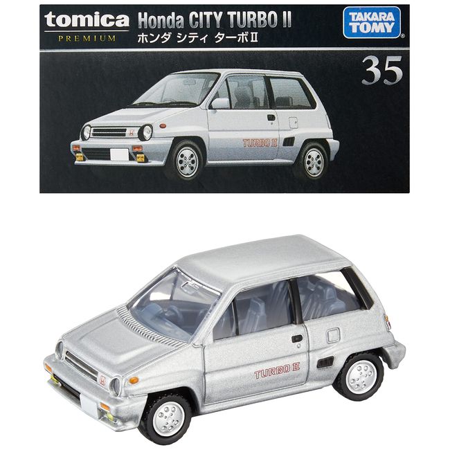 Takara Tomy Tomica Premium 35 Honda City Turbo II Mini Car Toy 6 Years Old and Up Boxed, Toy Safety Standards Passed, ST Mark Certified, TOMICA TAKARA TOMY