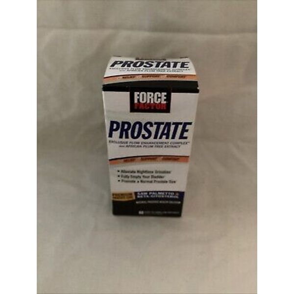 Force Factor Prostate Support Beta-Sitosterol Saw Palmetto 60 Softgel Exp5/25