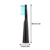 KOPBTBOY Toothbrush Replacement Heads Compatible with FW ,Toothbrush Heads Compatible with FW507/508/551/515/917/ 959/2011,FW-D1/D3/D7/D8 5pc Medium Soft Black