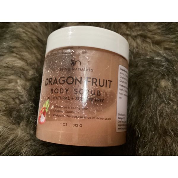 All Natural Dragon Fruit Body Exfoliating Salt Scrub, Body, Face Souffle *Defect