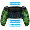 eXtremeRate Textured Green Programable RISE4 Remap Kit for PS5 Controller BDM 010 BDM 020, Upgrade Board & Redesigned Back Shell & 4 Back Buttons - Controller NOT Included