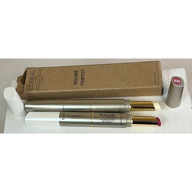 2 Loreal Volume Perfect Re-Shaping Lipcolour, 610 Fully Fuchcia