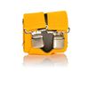 Olata Men's Extra Wide X-Shape Braces/Suspenders - 5cm. Yellow (Silver Clips)