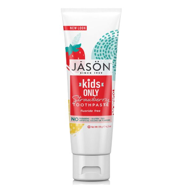 (2 Pack) - Jason Bodycare - Kids Strawberry Toothpaste | 119g | 2 PACK BUNDLE