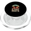 G'Day Mate Kangaroo Retro Sunset Silhouette PopSockets PopGrip for MagSafe
