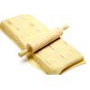 Norpro 3 Piece Ravioli Maker and Press Set with Rolling Pin, Large, White and silver
