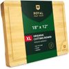ROYAL CRAFT WOOD Extra Large Cutting Boards for Kitchen Meal Prep & Serving-W...
