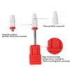 Nail Drill Bit, Ceramic Nail Drill Bit Electric Manicure Machine Accessories for Wiping Nail Gel, Pedicure Nail Milling Cutter Rotary Nail File DIY Nail Design Tool for Personal/Salon (#04)