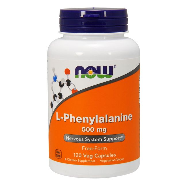 NOW Foods L-Phenylalanine, 500 mg, 120 Veg Capsules