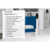 Pursonic Replacement Toothbrush Heads Charcoal Infused Bristles Compatible with Sonicare Electric Toothbrush 6 Pack