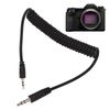 3.5mm to F2 Camera Remote Control Shutter Release Cable Cord, Camera Flash Trigger Connection Spring Cord for Fujifilm Camera