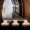 Drfeify 2Pcs Banjo Bridge, Wood 5 Strings Banjo Bridge Replacement Accessory