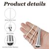 Jatipy 2 Pack Bathroom Light Pull Cord Handles – Chrome Teardrop Shape for Easy Installation and Stylish Lighting Control