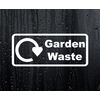 Bin Sticker Garden Waste Only Refuse Wheelie Compost Bin Warning Decal – Large
