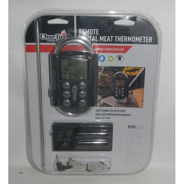 NIP Char-Broil Remote Digital Meat Thermometer Cooking BBQ Grilling Model 7997