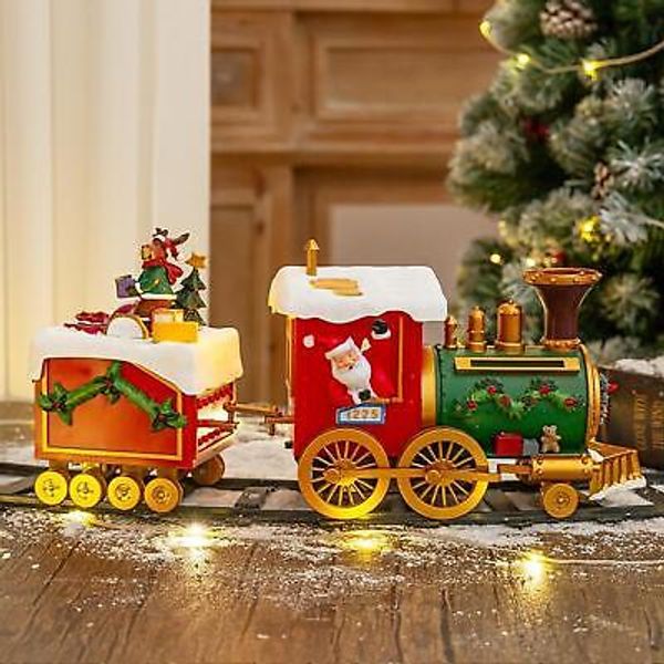 Christmas Train Set Under The Tree Educational Toy Sturdy Classical Xmas