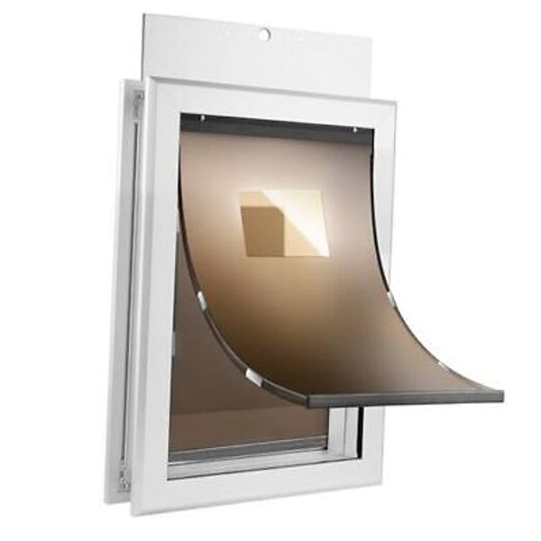 Dog Door for Exterior Door - Dog Doors for Dogs, Aluminum Doggy Door for Large