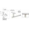 Polished Stainless Long Arm Malibu Series Post Mounted Hand Rail Bracket