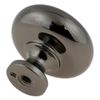 (25-Pack) 1-1/4" Logan Knob Black Chrome