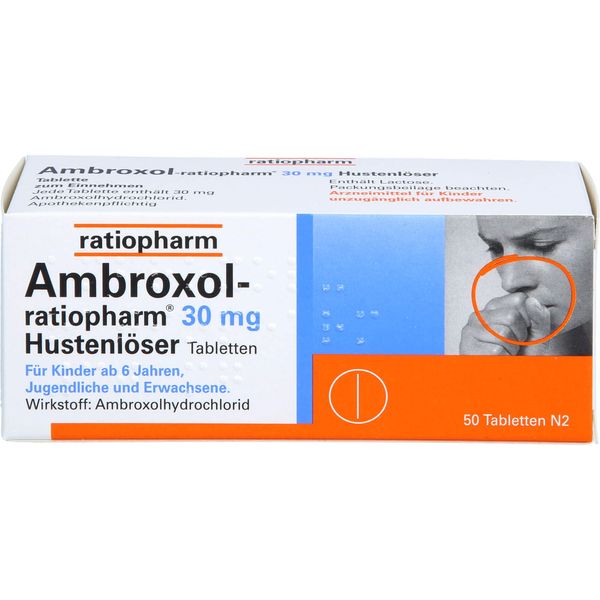 Ambroxol Ratiopharm 30mg Cough Relief Tablets 50