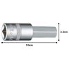 TONE Hexagon Socket HP4H-14 Insertion Angle 1/2 inch (12.7 mm) Double Side Width 0.6 inch (14 mm)