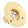 ElekTek Lamp Holder Fixed Batten BC B22 with Shade Ring - Bronze