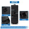 X AUTOHAUX Front Right Driver Side Power Window Switch Window Control Switch for Mazda 3 2004-2013 Black