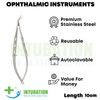 Castroviejo Micro Scissors Angled Blunt Left Surgical Ophthalmic Eye Instruments