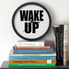 CafePress Wake UP Message 10" Wall Clock for Livingroom, Kitchen, or Office