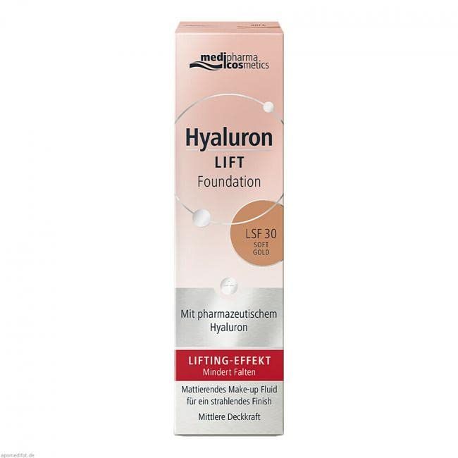 Medipharma Cosmetics Hyaluron Lift Foundation LSF 30 soft gold