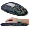 LSLXDCLJ Ergonomic Mouse Pad with Wrist Rest Support, Memory Foam & Polyurethane, Weeds