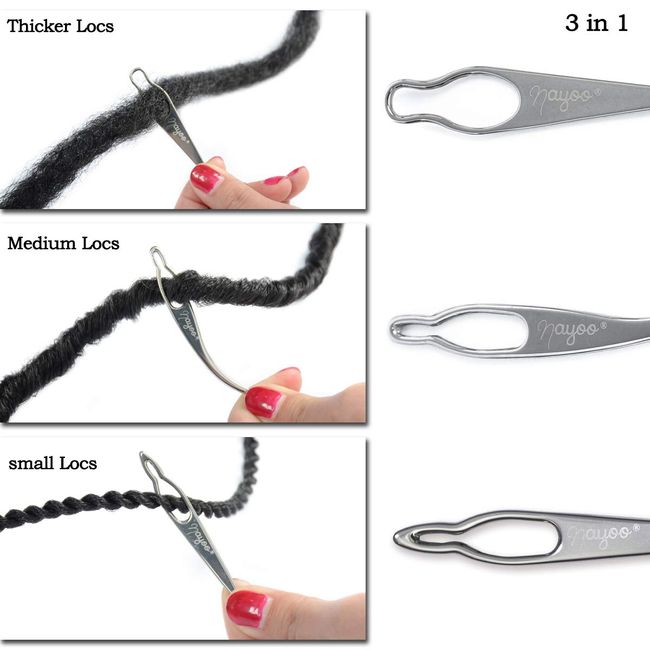 Easy way to interlock locs with a crochet needle 