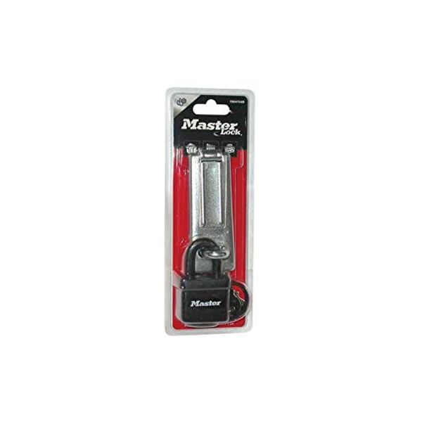 Masterlock 40Mm Candado Laminado Negro+115Mm Aldaba